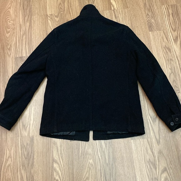 Michael Kors  Jacket Coat Mens Small  Black Wool-Blend  Button Up Quilted Lining - Picture 2 of 15